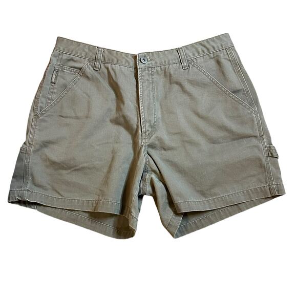 Vintage Unionbay Green High Rise Utility Shorts Juniors Size 13 Casual Basic - Picture 1 of 6
